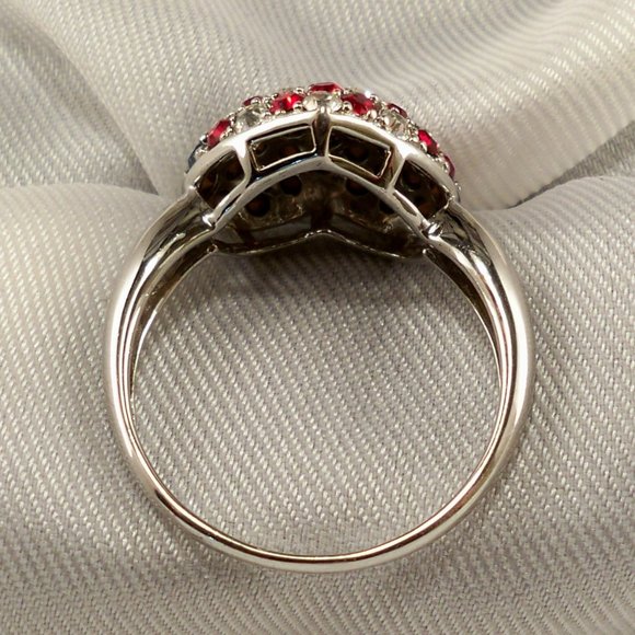 NEW Victoria Wieck Heart of American Cubic Zirconias Silver Ring - Picture 7 of 10